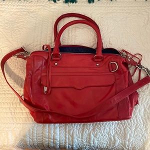 Rebecca Minkoff red leather satchel
